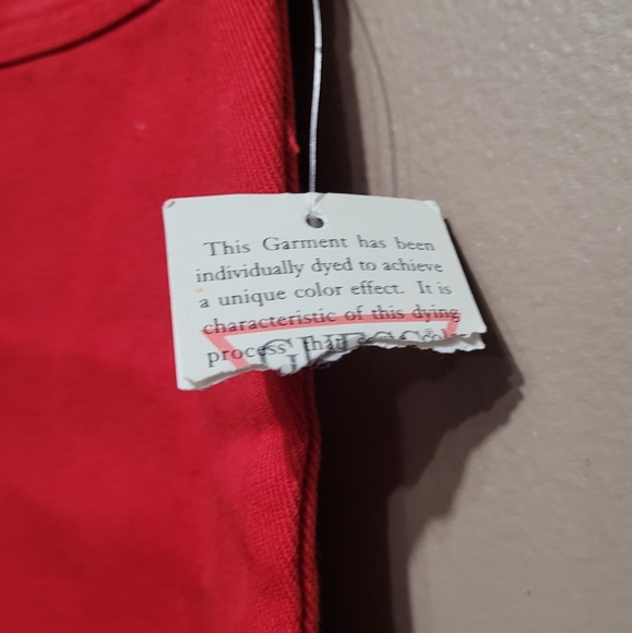 VINTAGE 90s-early 2000s Baby Guess Jean Red Zip Back Dress Size 4Y - Picture 4 of 7